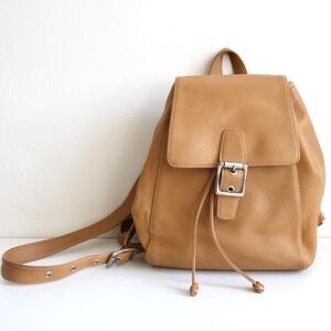 Vintage 90s Coach Legacy Backpack in Tan